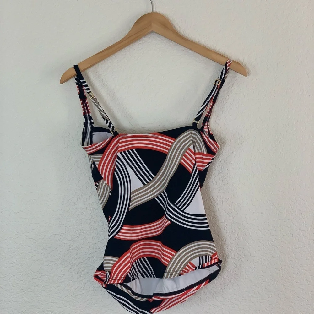 La Blanca | Like new patterned swimsuit tankini size 8/10